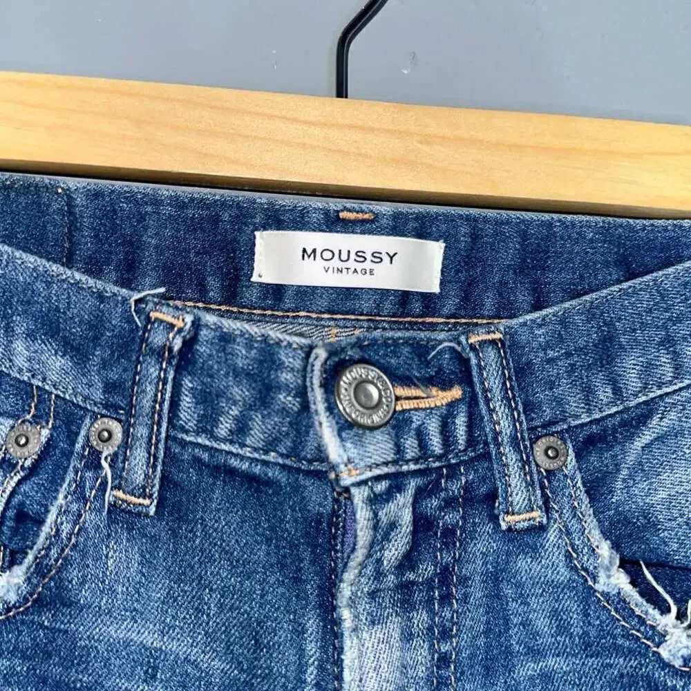 Moussy Vintage MV Isko Comfort Ridgewood Skinny Jeans in Light Blue Size 25